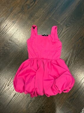 Flowers by Zoe Bright Hot Pink Bubble Skirt Dress